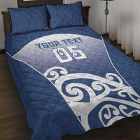 Custom New Zealand Aotea College Quilt Bed Set Maori Koru Pattern