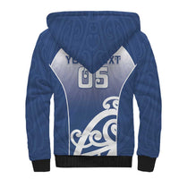 Custom New Zealand Aotea College Sherpa Hoodie Maori Koru Pattern LT05 - Polynesian Pride