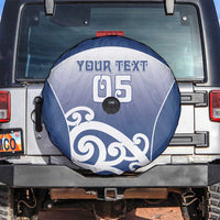 Custom New Zealand Aotea College Spare Tire Cover Maori Koru Pattern