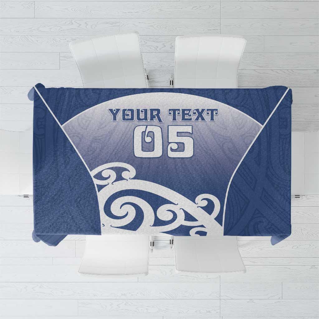 Custom New Zealand Aotea College Tablecloth Maori Koru Pattern