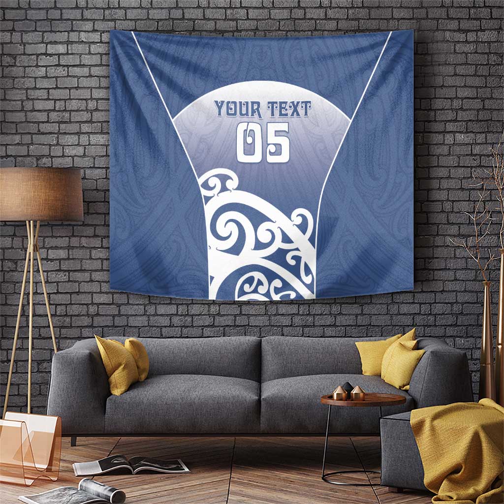 Custom New Zealand Aotea College Tapestry Maori Koru Pattern