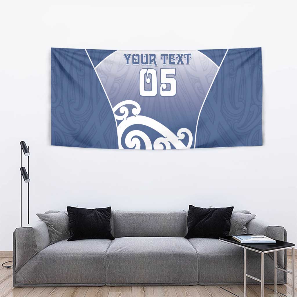 Custom New Zealand Aotea College Tapestry Maori Koru Pattern