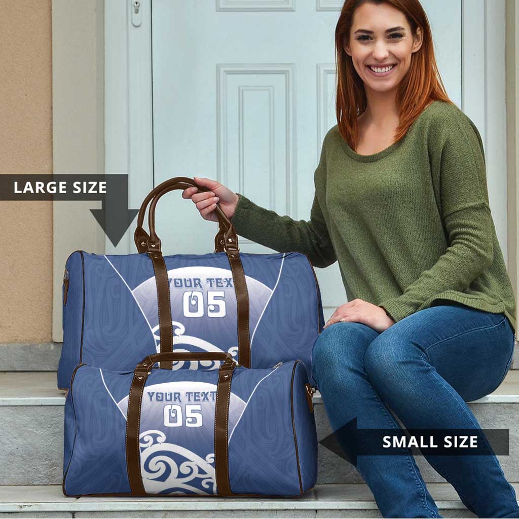 Custom New Zealand Aotea College Travel Bag Maori Koru Pattern