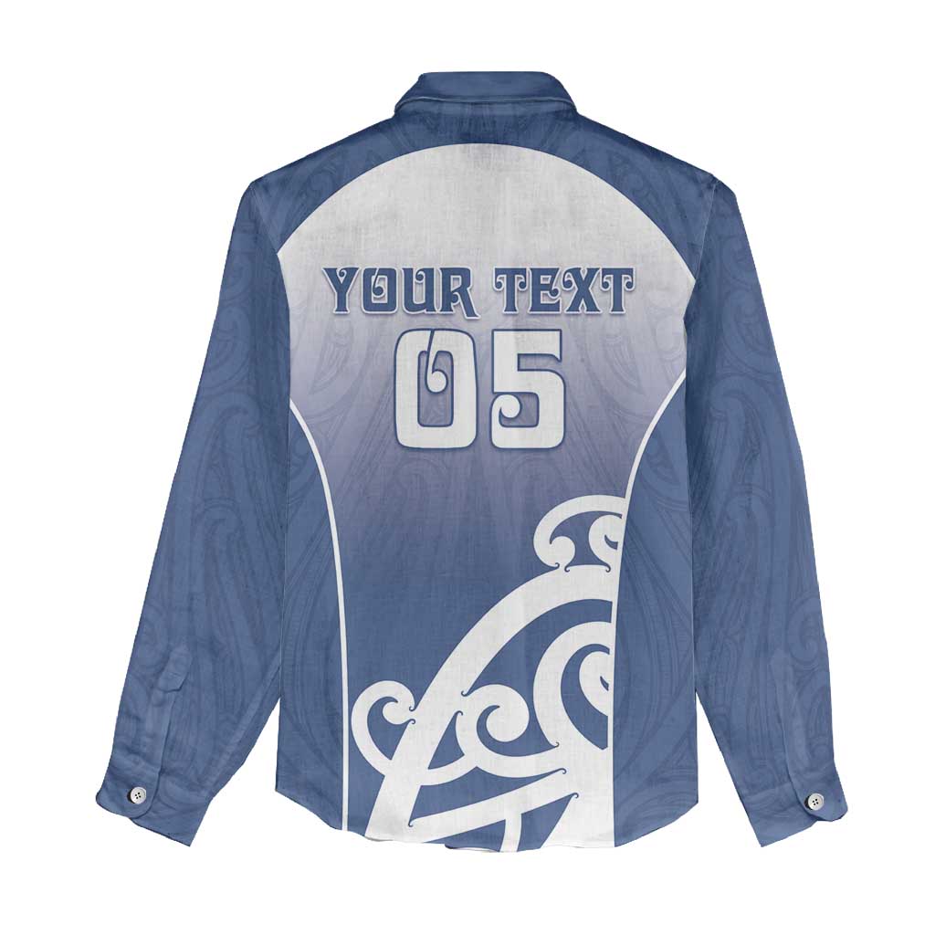 Custom New Zealand Aotea College Women Casual Shirt Maori Koru Pattern