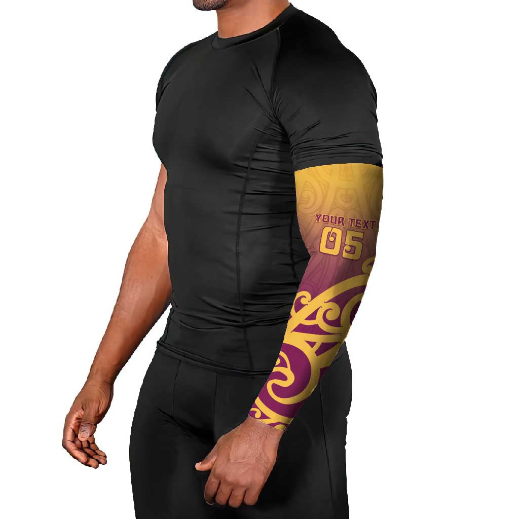 Custom Waiuku College Arm Sleeves Maori Koru Pattern