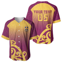Custom Waiuku College Baseball Jersey Maori Koru Pattern