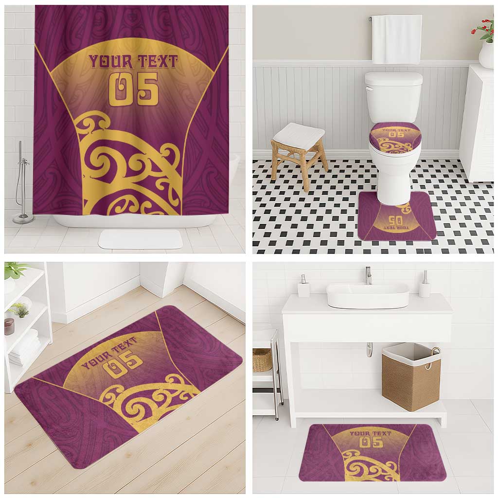 Custom Waiuku College Bathroom Set Maori Koru Pattern