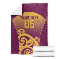 Custom Waiuku College Blanket Maori Koru Pattern