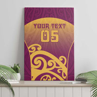 Custom Waiuku College Canvas Wall Art Maori Koru Pattern