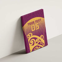 Custom Waiuku College Canvas Wall Art Maori Koru Pattern