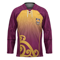 Custom Waiuku College Hockey Jersey Maori Koru Pattern