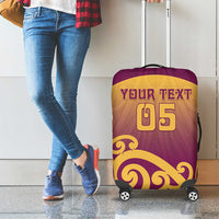 Custom Waiuku College Luggage Cover Maori Koru Pattern