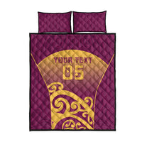 Custom Waiuku College Quilt Bed Set Maori Koru Pattern