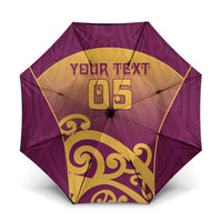 Custom Waiuku College Umbrella Maori Koru Pattern