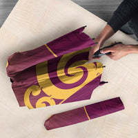 Custom Waiuku College Umbrella Maori Koru Pattern