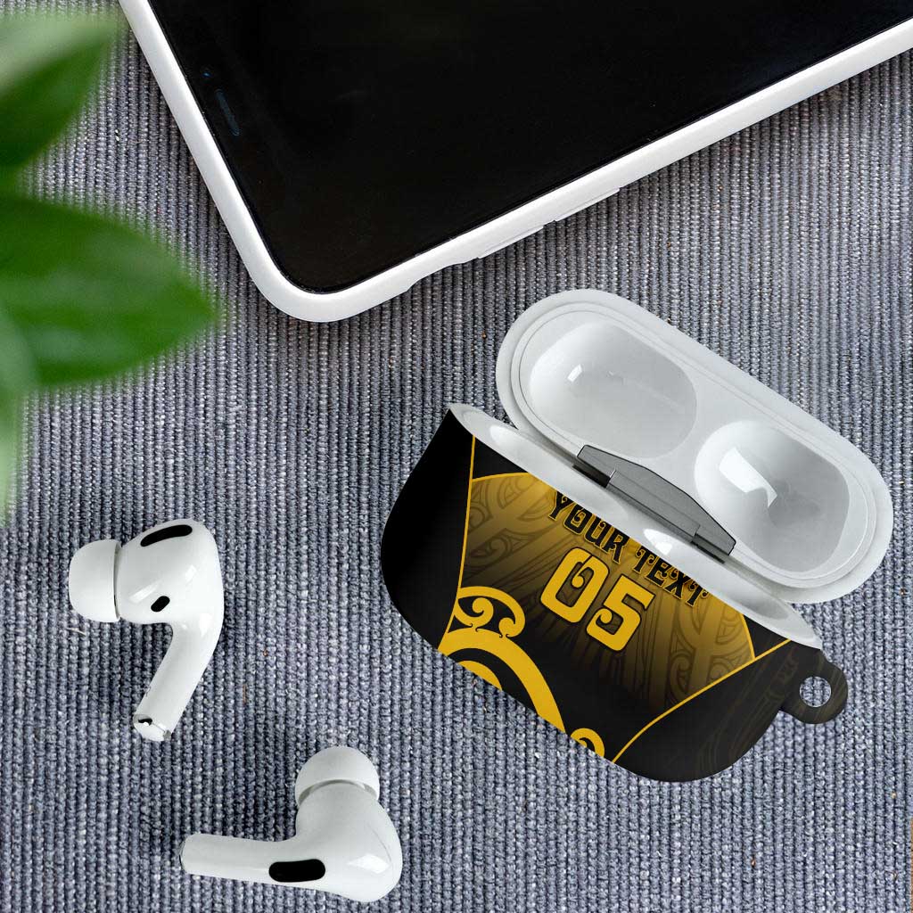 Custom Motueka High School AirPods Case Maori Koru Pattern