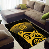 Custom Motueka High School Area Rug Maori Koru Pattern