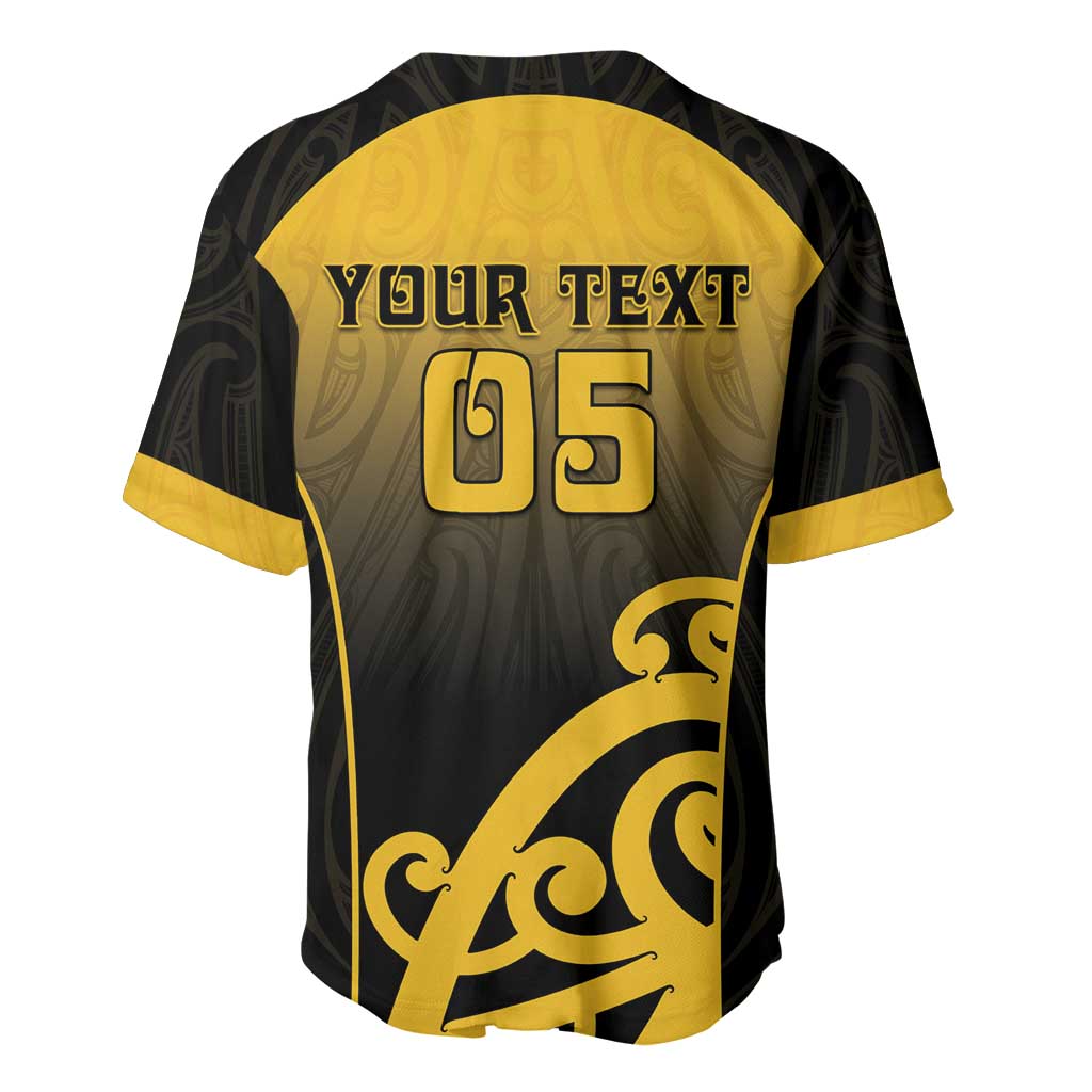 Custom Motueka High School Baseball Jersey Maori Koru Pattern