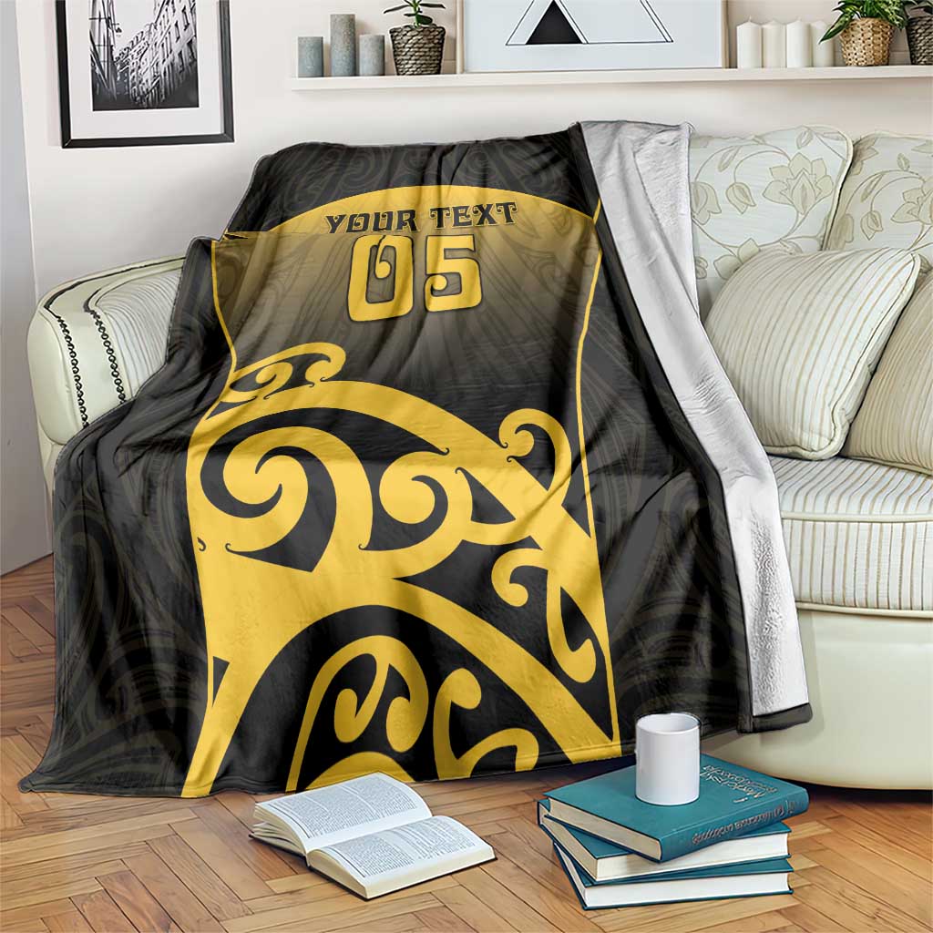 Custom Motueka High School Blanket Maori Koru Pattern