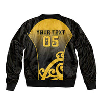 Custom Motueka High School Bomber Jacket Maori Koru Pattern