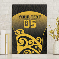 Custom Motueka High School Canvas Wall Art Maori Koru Pattern