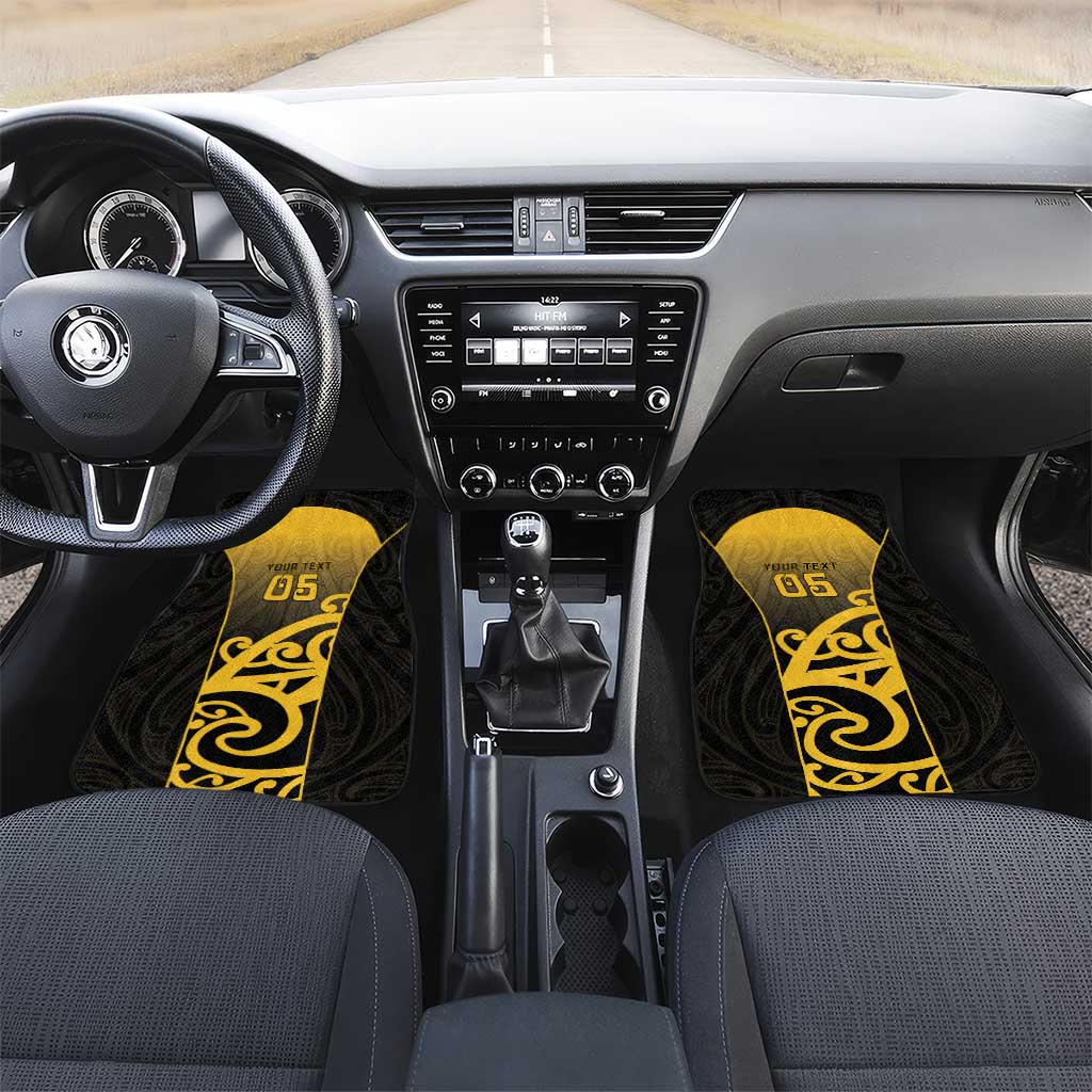 Custom Motueka High School Car Mats Maori Koru Pattern