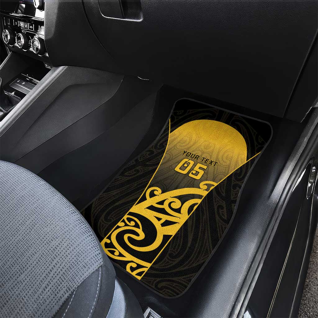 Custom Motueka High School Car Mats Maori Koru Pattern