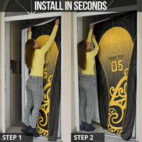 Custom Motueka High School Door Cover Maori Koru Pattern