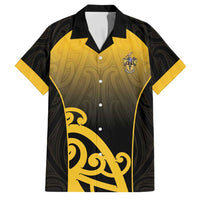 Custom Motueka High School Family Matching Short Sleeve Bodycon Dress and Hawaiian Shirt Maori Koru Pattern