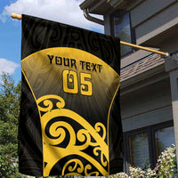 Custom Motueka High School Garden Flag Maori Koru Pattern