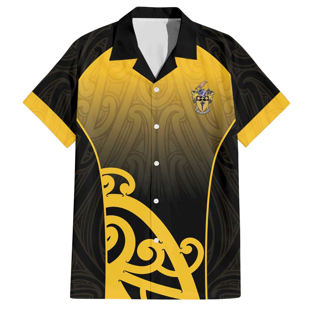 Custom Motueka High School Hawaiian Shirt Maori Koru Pattern