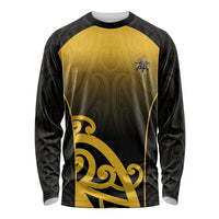 Custom Motueka High School Long Sleeve Shirt Maori Koru Pattern