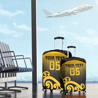 Custom Motueka High School Luggage Cover Maori Koru Pattern