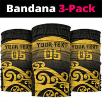 Custom Motueka High School Neck Gaiter Maori Koru Pattern