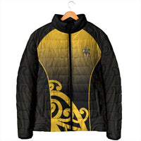 Custom Motueka High School Padded Jacket Maori Koru Pattern
