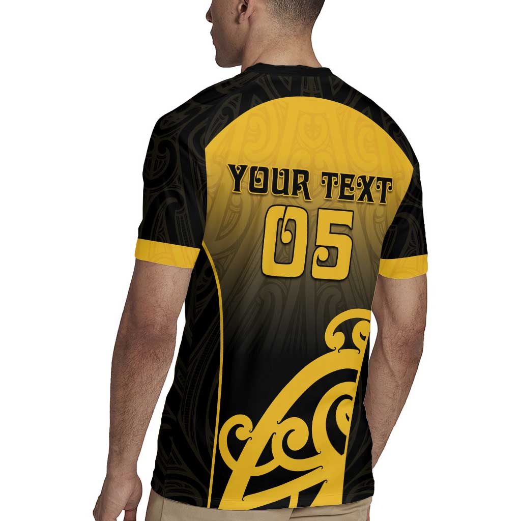 Custom Motueka High School Rugby Jersey Maori Koru Pattern