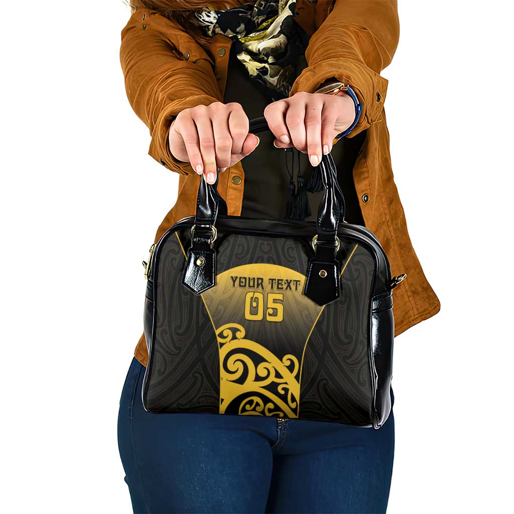 Custom Motueka High School Shoulder Handbag Maori Koru Pattern