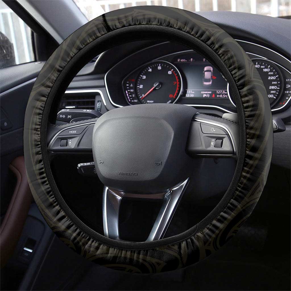 Motueka High School Steering Wheel Cover Maori Koru Pattern