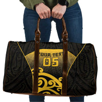Custom Motueka High School Travel Bag Maori Koru Pattern