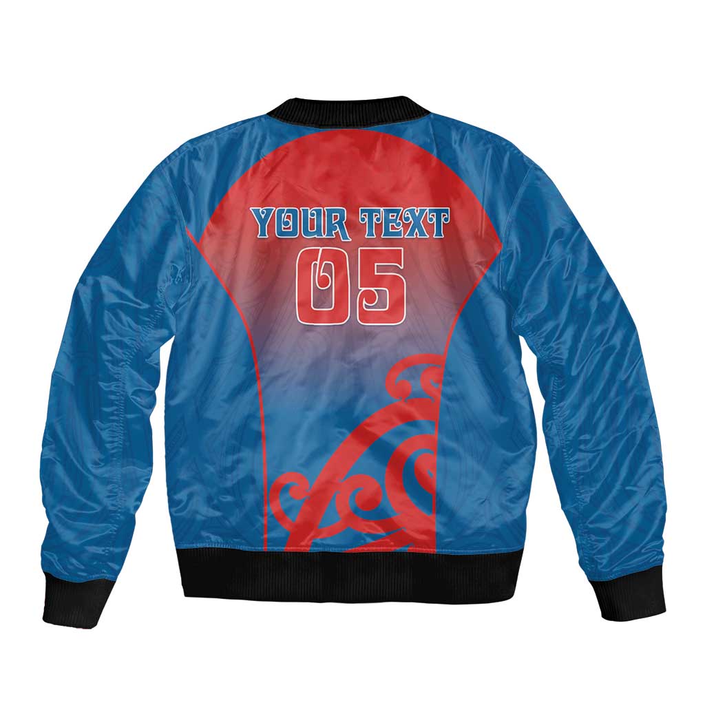 Custom St Joseph's Maori Girls' College Bomber Jacket Maori Koru Pattern