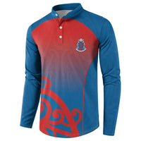 Custom St Joseph's Maori Girls' College Button Sweatshirt Maori Koru Pattern