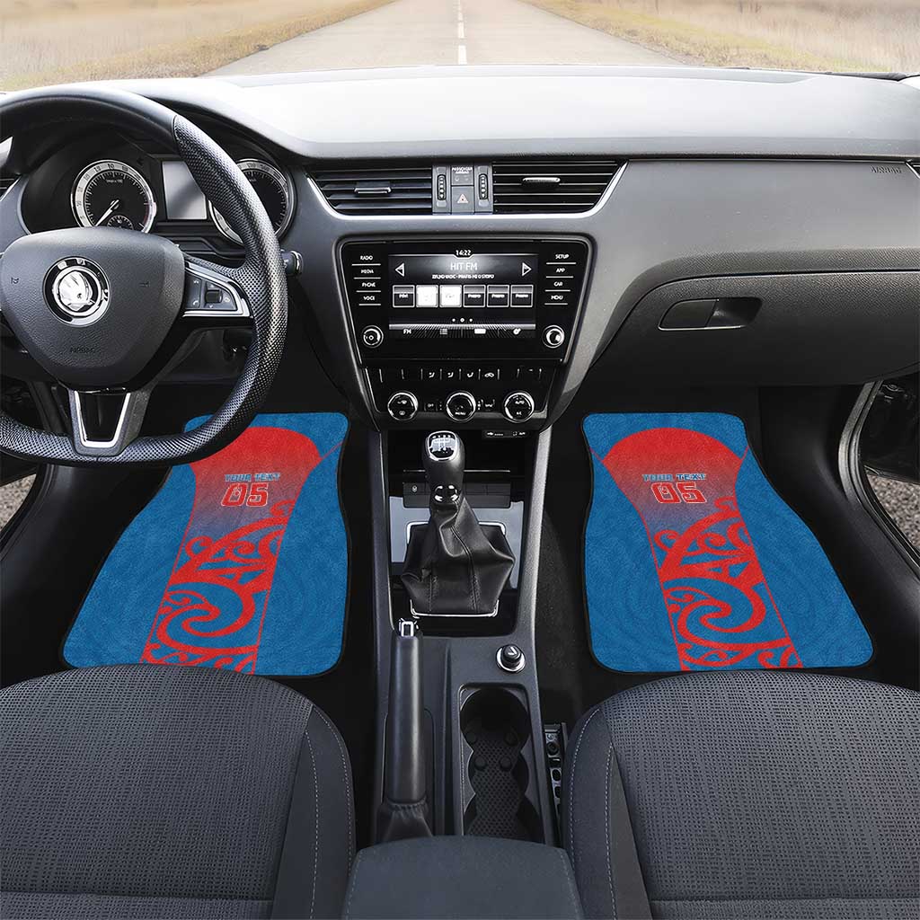 Custom St Joseph's Maori Girls' College Car Mats Maori Koru Pattern