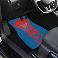 Custom St Joseph's Maori Girls' College Car Mats Maori Koru Pattern