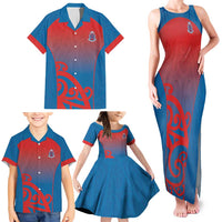 Custom St Joseph's Maori Girls' College Family Matching Tank Maxi Dress and Hawaiian Shirt Maori Koru Pattern LT05 - Polynesian Pride