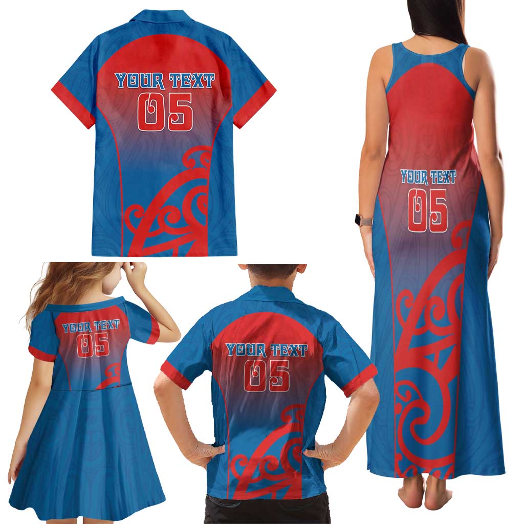 Custom St Joseph's Maori Girls' College Family Matching Tank Maxi Dress and Hawaiian Shirt Maori Koru Pattern LT05 - Polynesian Pride