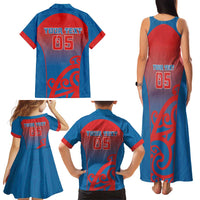 Custom St Joseph's Maori Girls' College Family Matching Tank Maxi Dress and Hawaiian Shirt Maori Koru Pattern LT05 - Polynesian Pride