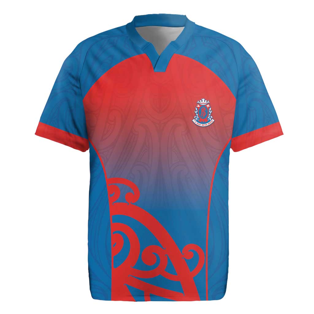 Custom St Joseph's Maori Girls' College Rugby Jersey Maori Koru Pattern