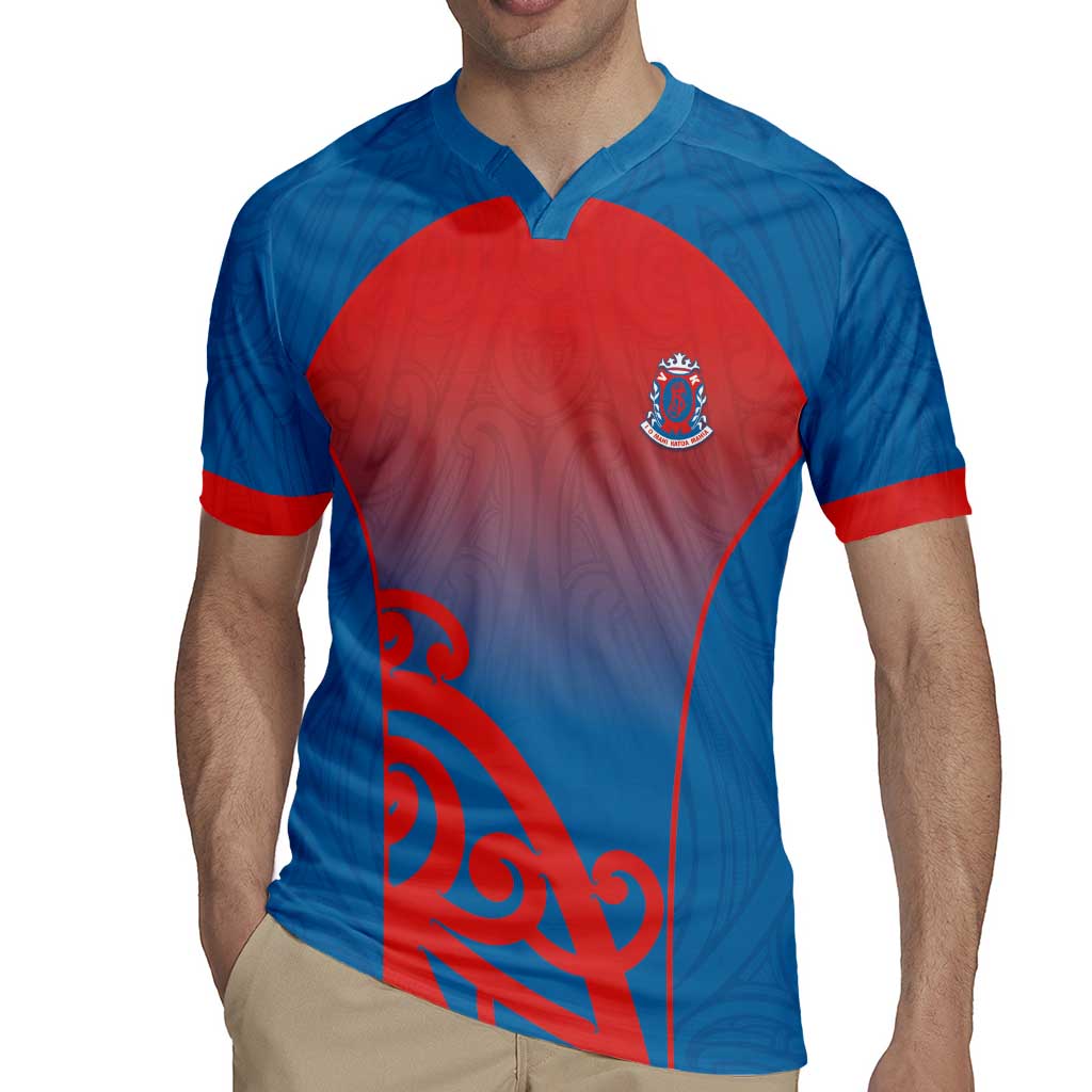 Custom St Joseph's Maori Girls' College Rugby Jersey Maori Koru Pattern