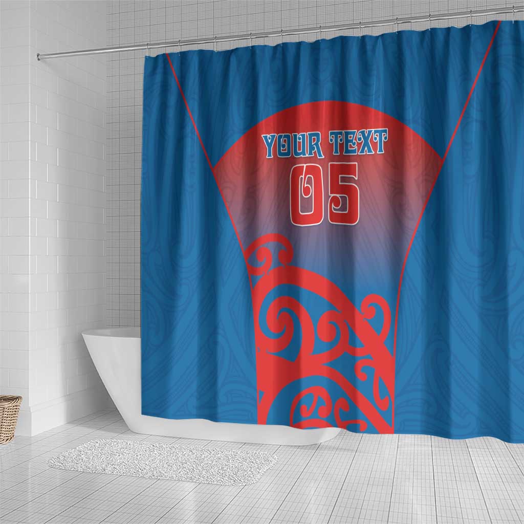 Custom St Joseph's Maori Girls' College Shower Curtain Maori Koru Pattern