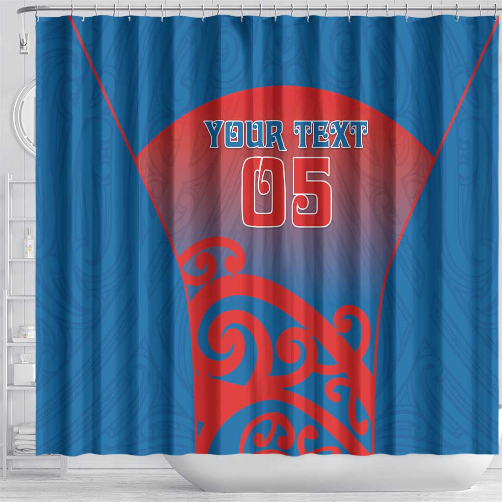 Custom St Joseph's Maori Girls' College Shower Curtain Maori Koru Pattern